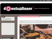 Tablet Screenshot of donuts4dinner.com